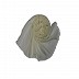 Golden stripes square box hijab - Whitish cream Golden stripes square box hijab - Whitish cream